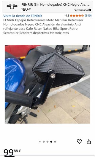 Espejos Retrovisor FENRIR Moto