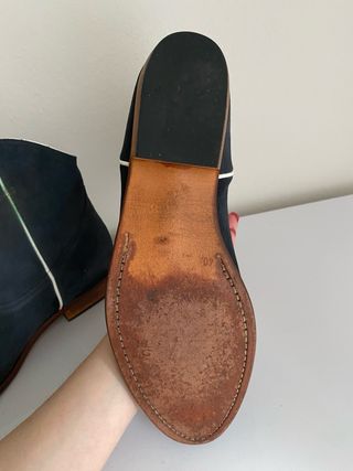 Botas de ante grises