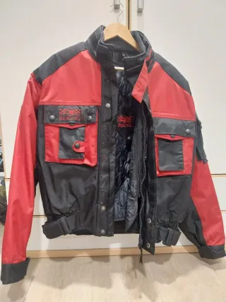 Chaqueta Moto Bering Roja y Negra