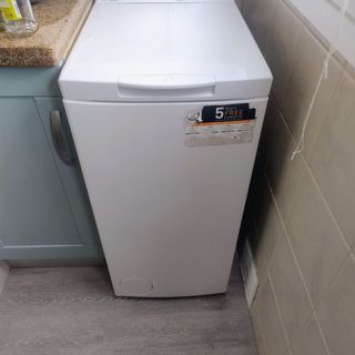 Lavadora carga superior blanca