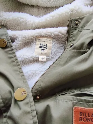Chaqueta Parka Billabong Verde Oliva Talla XS/S