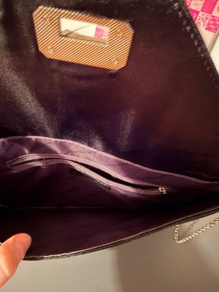 Pochette Gianmarco Venturi nera glitter
