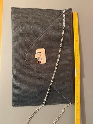 Pochette Gianmarco Venturi nera glitter