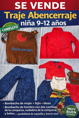 Traje Abencerraje niña 9-12 años