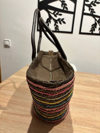 Capazo de playa multicolor