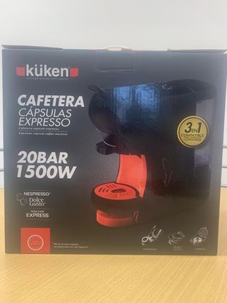 Cafetera KÜKEN Cápsulas Expresso 20BAR 1500W