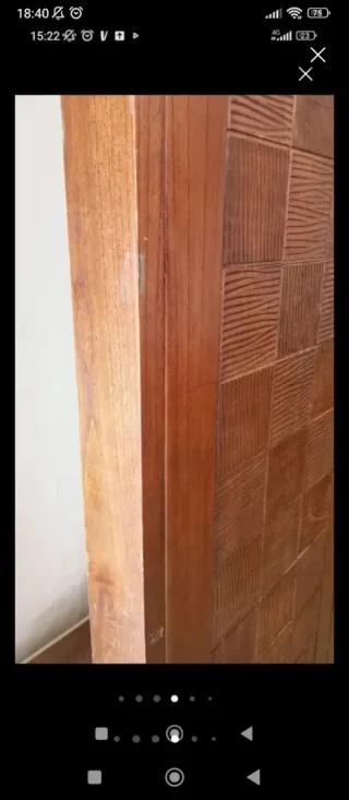 Cabecero de cama de madera 160