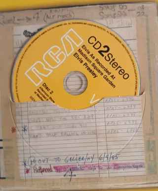 Elvis Presley As Recorded At MSG 3CDs FTD new