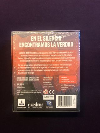 Alice Ha Desaparecido Juego de Rol