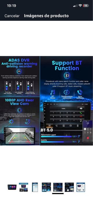 Pantalla 9” VW Skoda Rapid 2013-2019