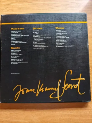 Estuche 4 LP Joan Manuel Serrat Álbum de Oro