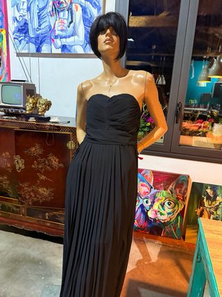 Vestido de fiesta negro largo