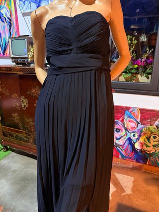 Vestido de fiesta negro largo