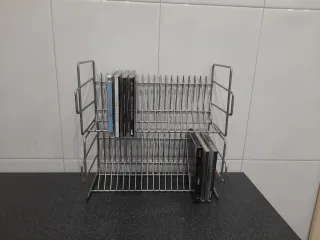 2 Soportes metálicos para 20 CDs cada uno