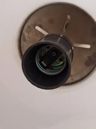 Lampada Sospensione Vetro Opalino Bianco Anni 70