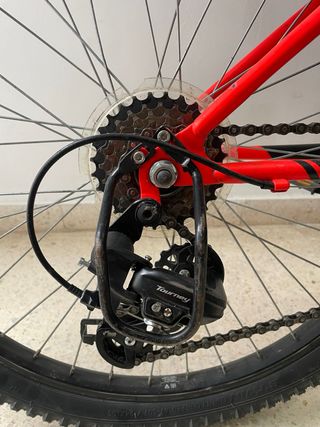 Bicicleta infantil Rockraider 500 roja