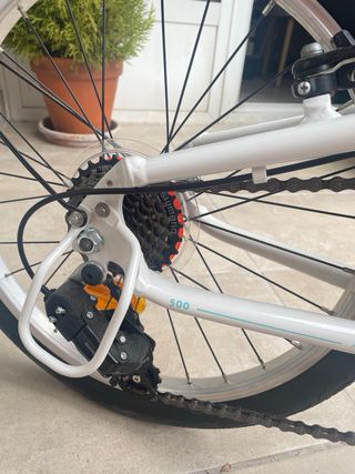 Bicicleta plegable Decathlon Oxylane 500 blanca