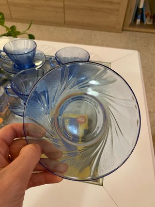 Juego 6 Tazas Duralex Descatalogadas Azul