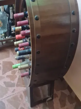 Botellero de madera para vino