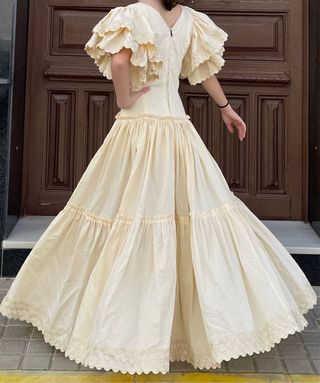 Traje de Flamenca Batita Talla 36/38 beig