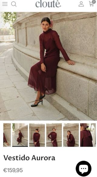 Vestido Clouté Invitada M