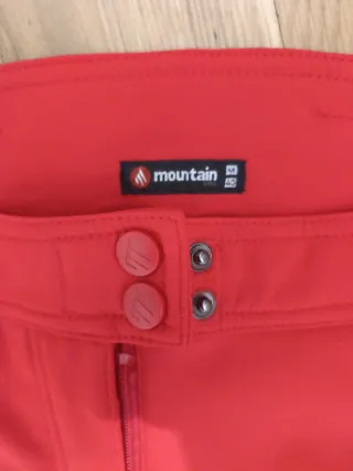 Pantalón de esquí mujer Mountain rojo