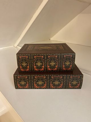 Caja Decorativa Estilo Libro (2 Unidades)