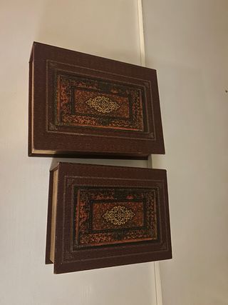 Caja Decorativa Estilo Libro (2 Unidades)
