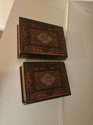 Caja Decorativa Estilo Libro (2 Unidades)