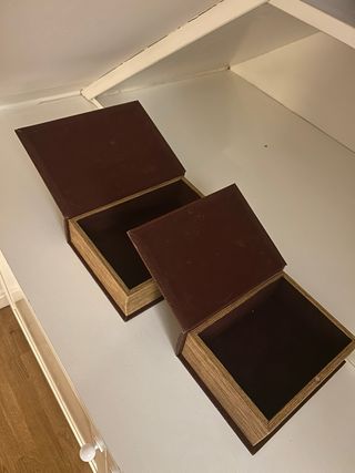 Caja Decorativa Estilo Libro (2 Unidades)