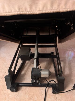 Butaca eléctrica articulable beige/gris