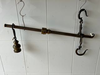 Balanza Romana Hierro, Bronce y Acero Inox