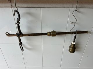 Balanza Romana Hierro, Bronce y Acero Inox