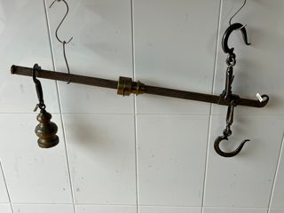 Balanza Romana Hierro, Bronce y Acero Inox