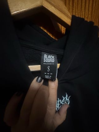 Sudadera Negra Hombre