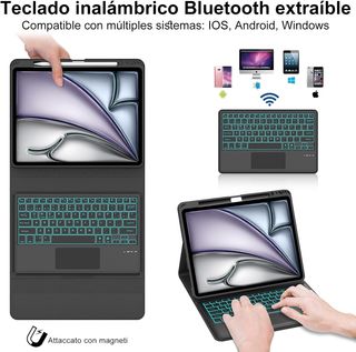 Teclado Funda IVEOPPE iPad Air 13 M2 2024/M3 2025