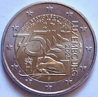 2 Euros Conmemorativos Luxemburgo 2025
