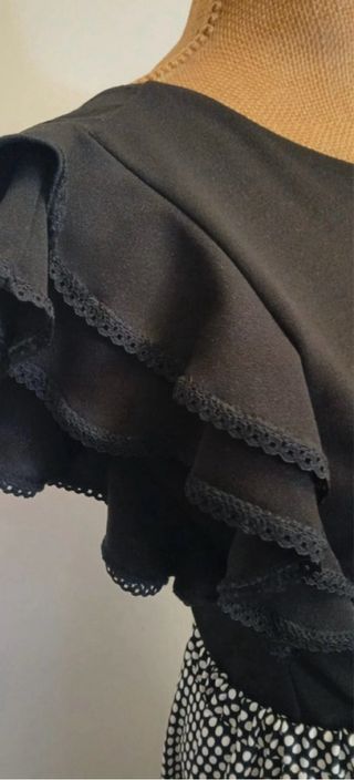 Conjunto Flamenco Negro y Blanco