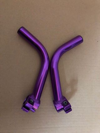 Cuernos para bicicleta morados