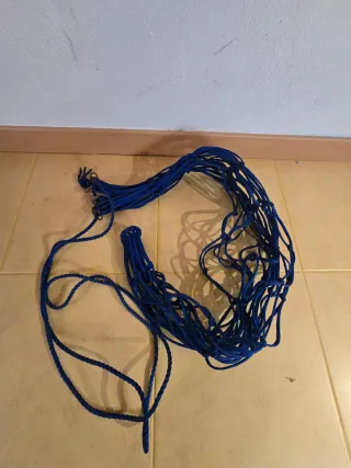 Red para heno caballo azul