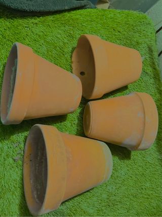4 Macetas de Terracota
