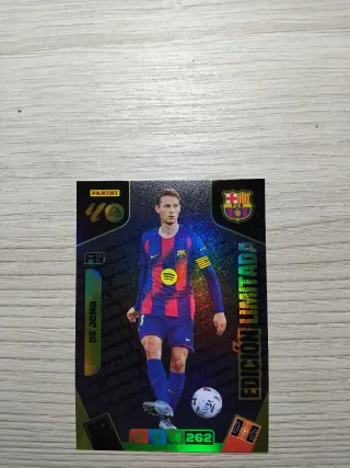 Carta Panini Adrenalyn XL De Jong Edición Limitada