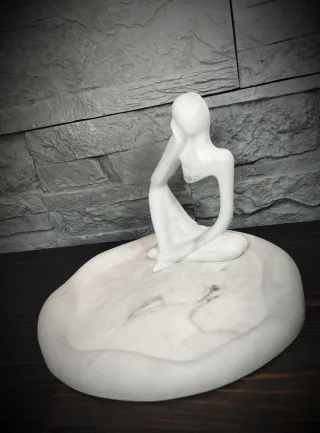 Elegante Set Moderno Statua Vassoio Design Home