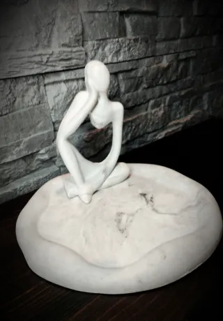 Elegante Set Moderno Statua Vassoio Design Home