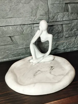 Elegante Set Moderno Statua Vassoio Design Home