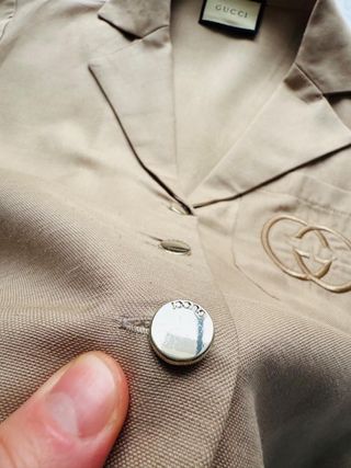 Camisa Gucci Beige Talla M corta