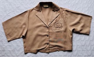 Camisa Gucci Beige Talla M corta