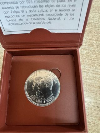 Moneda Plata 40€ España 2022 Felipe VI Letizia