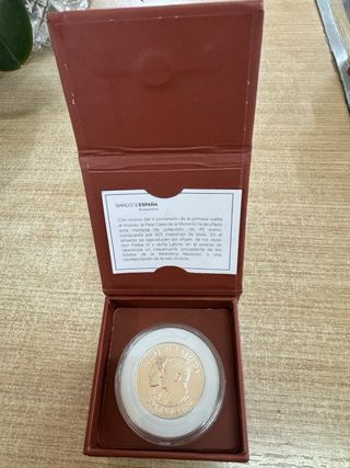 Moneda Plata 40€ España 2022 Felipe VI Letizia