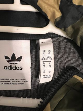 Chaqueta Adidas Camuflaje Cremallera